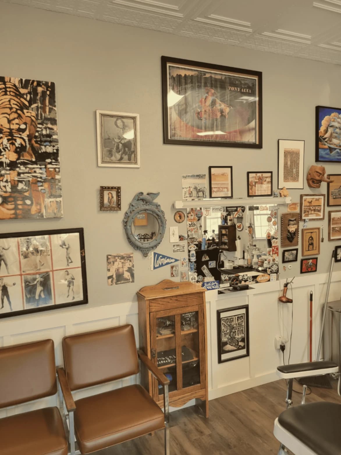 Wall of stories and memorabilia