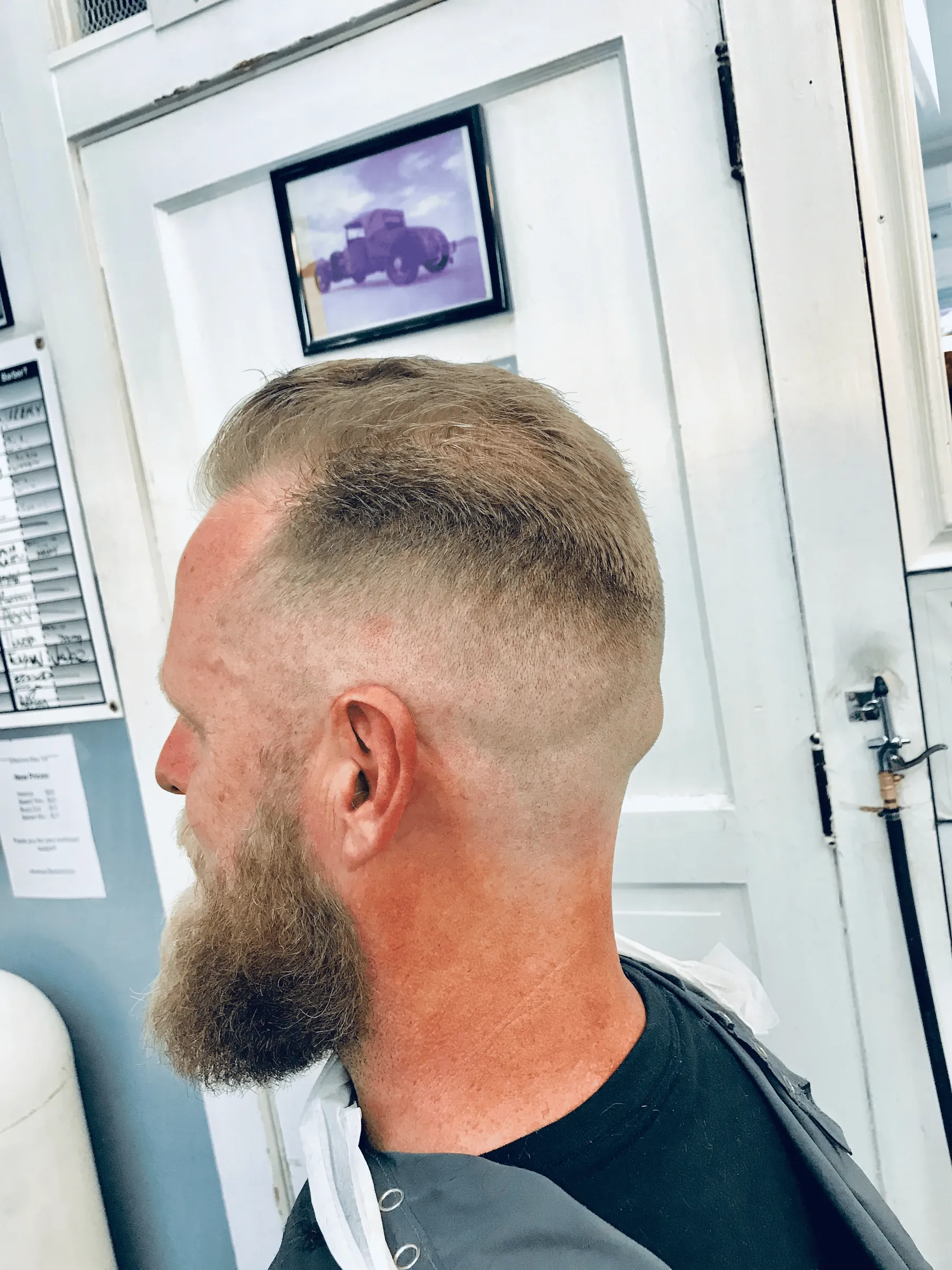 Faded cut and beard trim by Jake